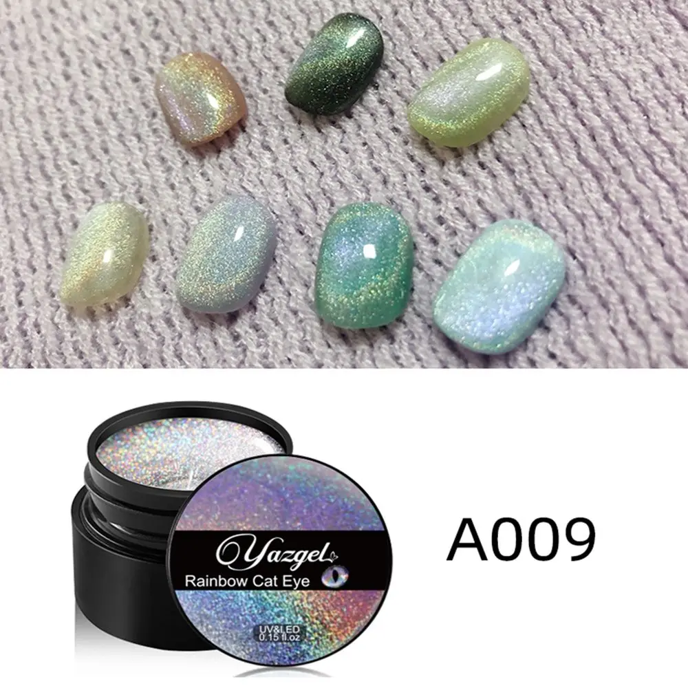 

Women Glitter UV LED Manicure Tool Rainbow Cat Eye Nail Polish Laser Soak Off Gel 5ML