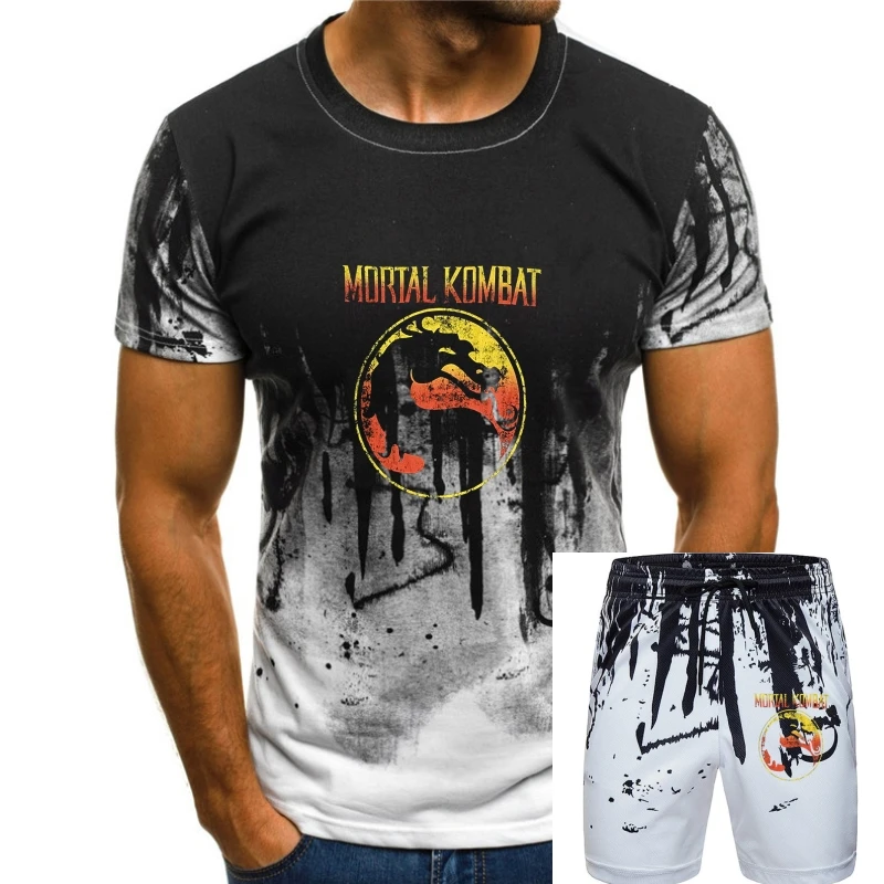 

Mortal Kombat Vintage Logo Adult Graphic T Shirt