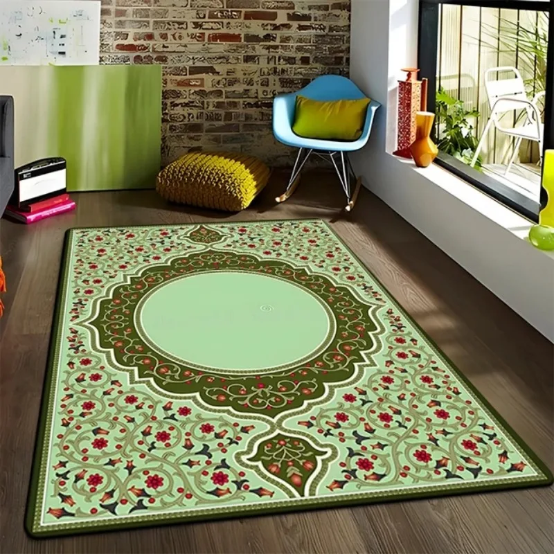 

Muslim Prayer Felt Mat Carpet Rug Islam Mosque Worship Ramadan Kareem Kneeling Religious Belief Pray Rugs Floor Entrance Mats