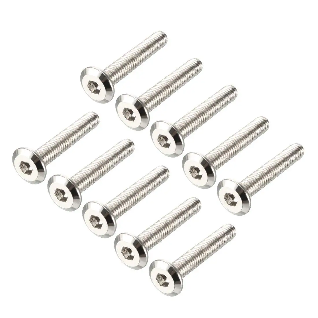 

Keszoox M6x35mm Furniture Bolts Hex Socket Screws Fastener Carbon Steel 10pcs