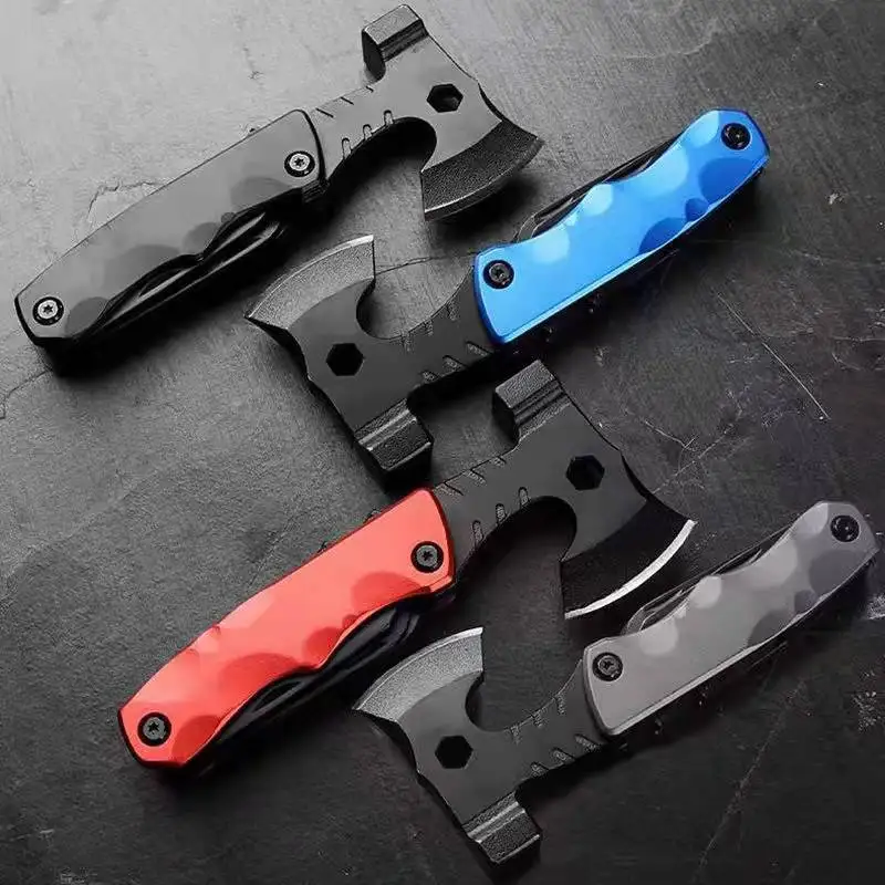 

Креативный Многофункциональный маленький топор для улицы, портативный комбинированный инструмент для кемпинга, домашний топор для аварий...