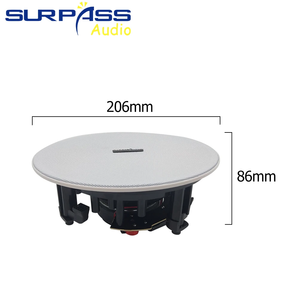 Безрамная оболочка с узкими краями PA системный динамик 5 25 дюйма потолочный
