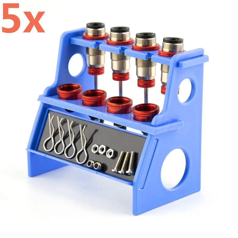 

5Pcs RC Cars Shock Absorber Damper Pits Stand Add Oil Stand With Magnetic 36218 Parts Accessory For Kyosho Radio Control Models