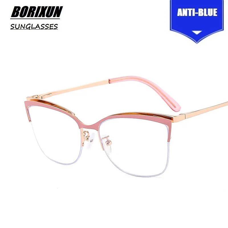 

2022 Cat Eye Glasses Clear Frame Women Fashion Transparent Myopia Optical Glasses Frame Cat Eyeglasses Frames female Spectacle