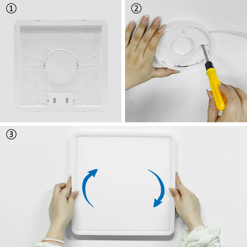 $33.71 LED Smart Ceiling Lamps WiFi App AI Voice Control Work With Google Home Alexa Echo Ultrathin Round/Square Dimmable Ceiling light