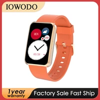 iowodo smart watch women waterproof 2022 fitness bracelet tracker bluetooth heart rate blood oxygen monitor free shipping