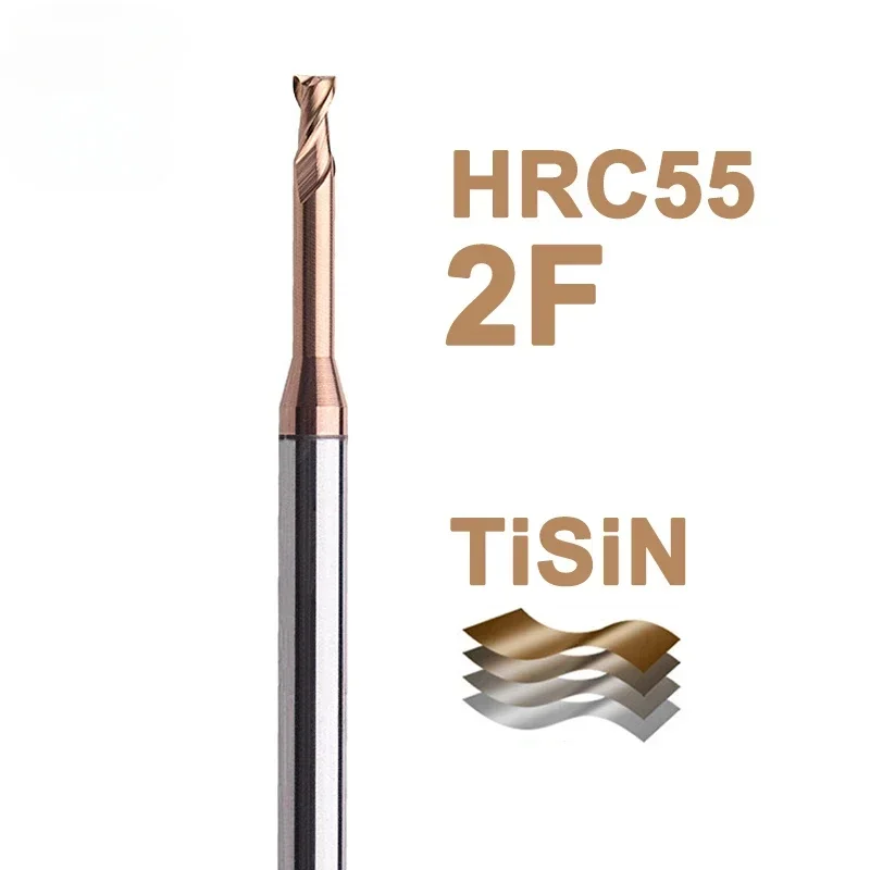 

HRC55 Концевые фрезы из карбида вольфрама с глубокими канавками 2 4 канавки Фрезы с длинной горловиной для стали Длинная канавка 6 8 10 12 16 20 мм