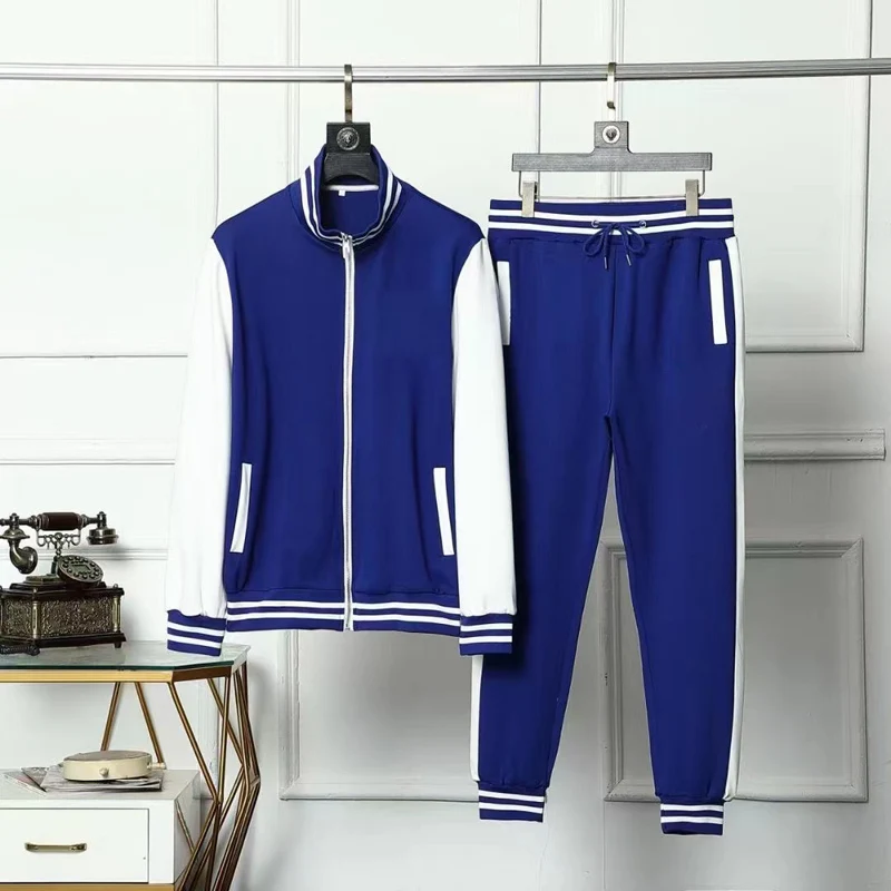 2022 new autumn and winter space cotton casual sports suit fashion high-end long-sleeved trousers two-piece set