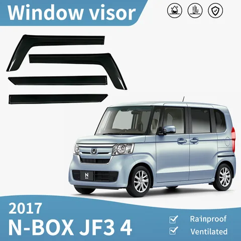 Козырек на окно для Honda N-BOX MK2 JF3 4W 2017-20022, автомобильные аксессуары, козырек, вентиляционные оттенки, защита от солнца и дождя