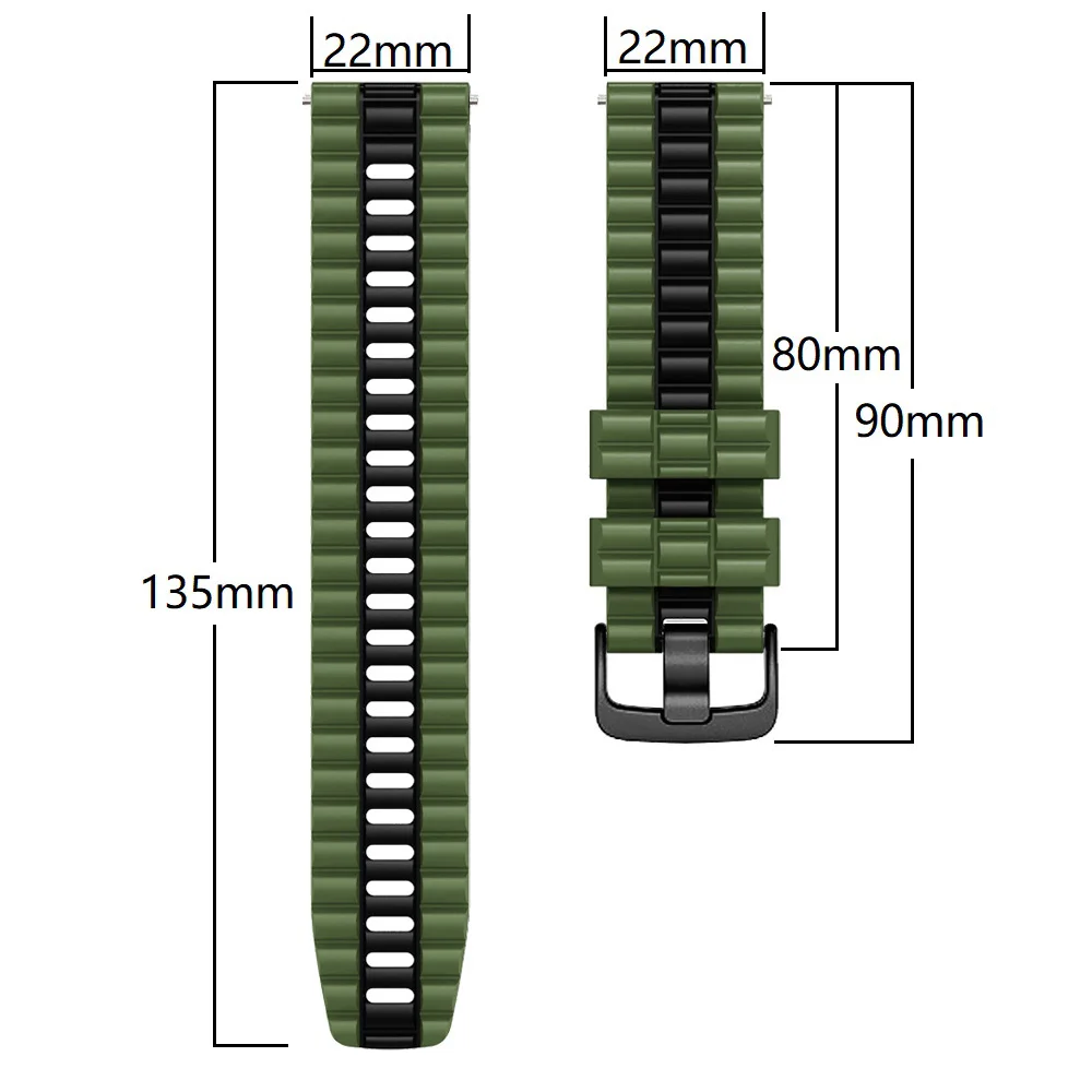 22mm Silicone Watch Band Straps For Huawei Watch GT 3 Pro GT2 Pro 46mm Smartwatch Wristbands GT 2 Pro GT3 46mm Runner Bracelet