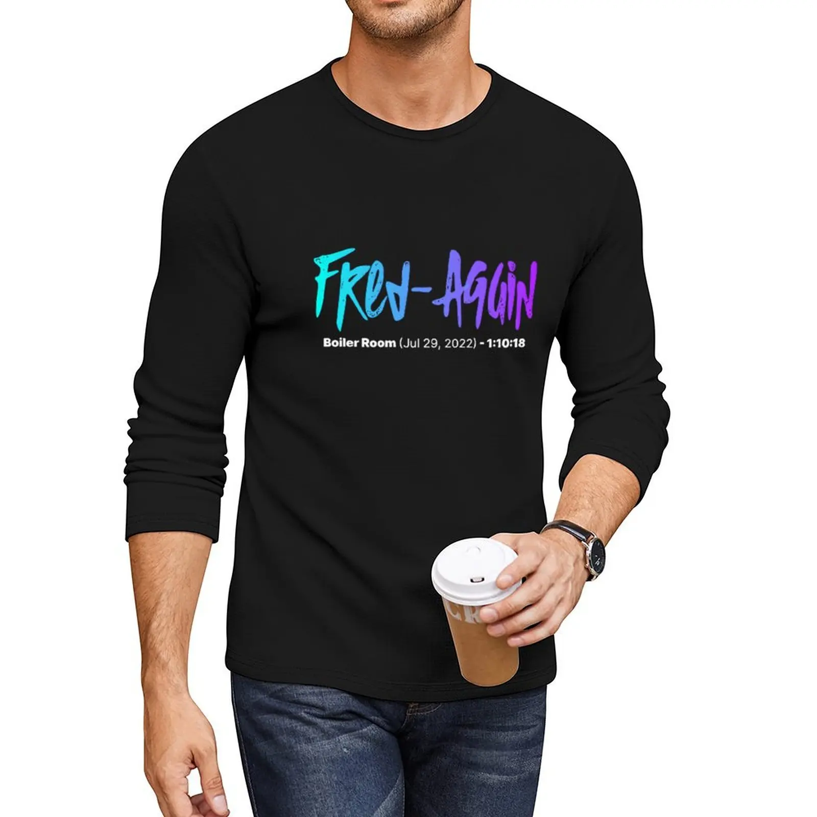 Fred Again Boiler Room Long T-Shirt quick-drying t-shirt mens graphic t-shirts