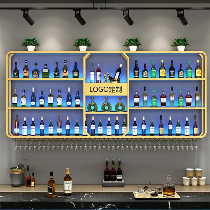 Полки Открытый бар Портативное украшение для вина Современный дом Шкаф напитков