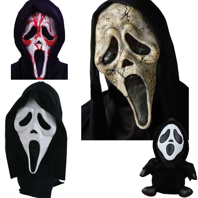 

Movie Scream 6 Cosplay Ghost Face Horror Scary Mask Killer Disguise Latex Mask Gift Dolls Halloween Carvinal Costume Accessories