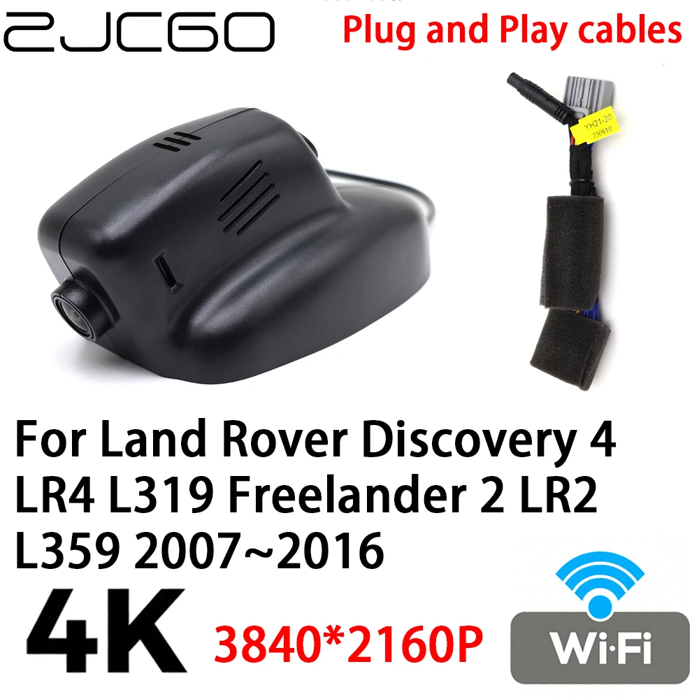 

ZJCGO 4K 2160P Car DVR Dash Cam Video Recorder Plug and Play for Land Rover Discovery 4 LR4 L319 Freelander 2 LR2 L359 2007~2016