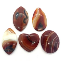 5pcspack dk brown color fashon natural agate stone bead irregular shaped diy for making necklace earrings jewelry accessories