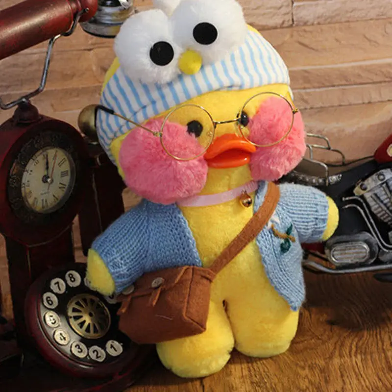 

Ducks Plush soft Toys Ducks Doll Birthday Gift 30cm Korean Netred Wearing Hyaluronic Acid Little Yellow Duck Doll