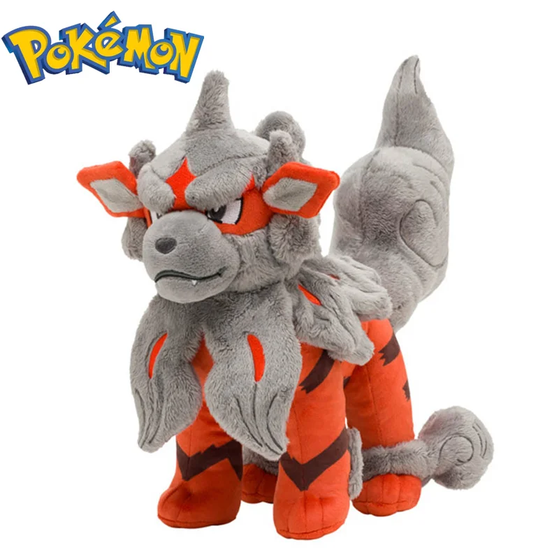

Оригинальные Плюшевые куклы Pokemon Arceus Hisui Arcanine, 35 см, аниме мягкая игрушка, оправданная кукла покемона, милый подарок для детей