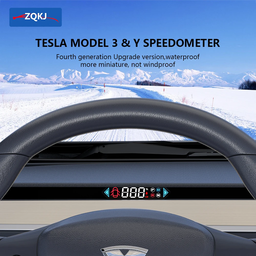 

Электронный цифровой спидометр ZQKJ HUD T5 модель 3 и Y для Tesla, автозапчасти, скрытый дисплей, автомобильные аксессуары