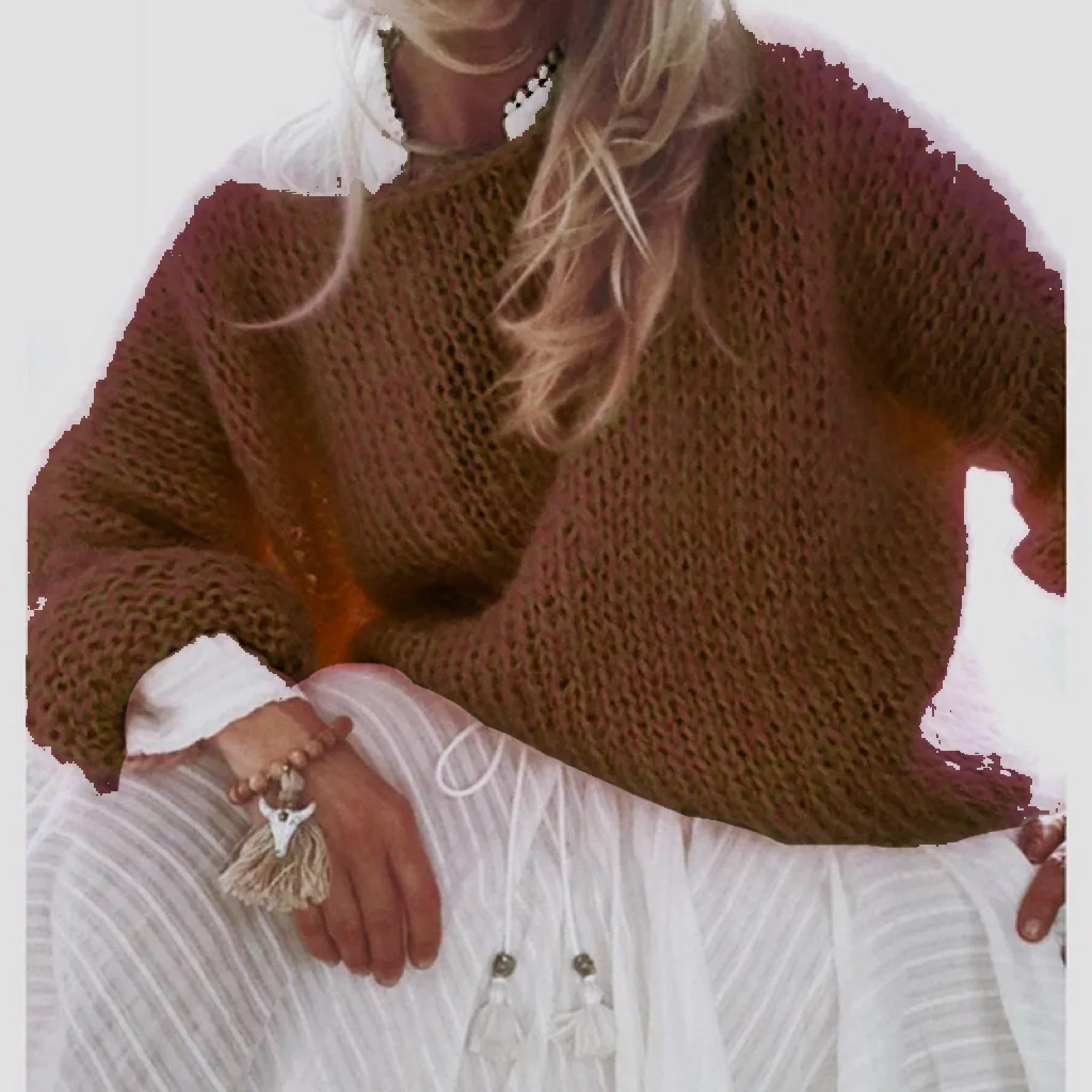 BRUSCREST Розовый акриловый пуловер