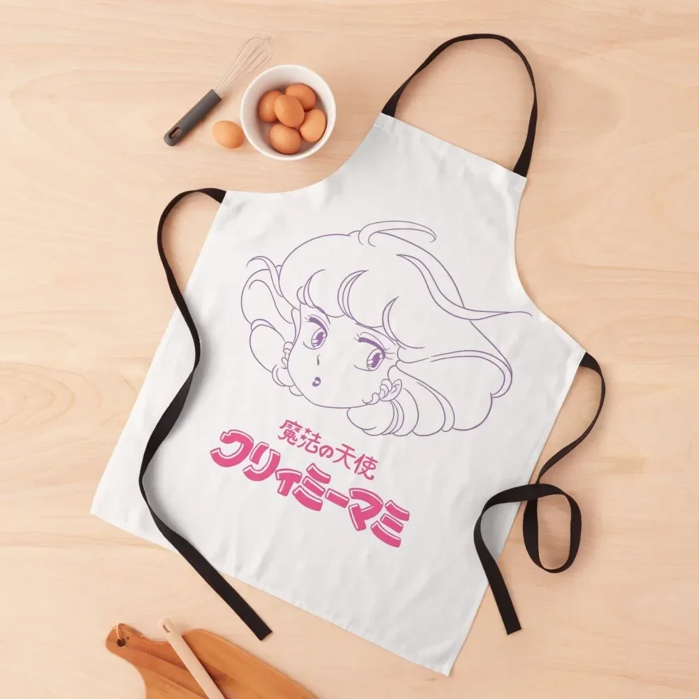 Кремовая мама с логотипом лица. Фартук нагрудник для кухни. парикмахерских.