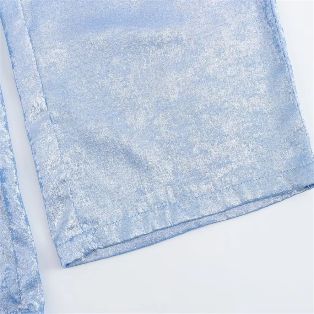 Женские Широкие Брюки Zarb Повседневные До Щиколотки С Высокой Талией И Шнурком