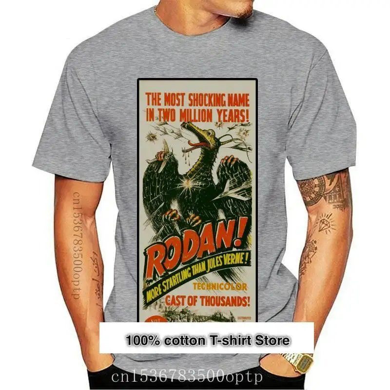 

Camiseta Retro de Rodan, cartel inspirado en la película, Vintage, supersuave