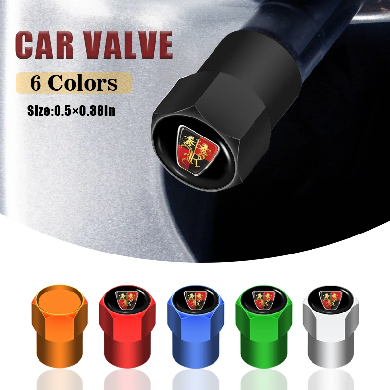 

4Pcs Metal Car Tyre Stem Air Valve Caps Universal for Roewe I5 350 Panel Radio 550 Rx5 750 360 Ei5 Holden Caulfield Accessories