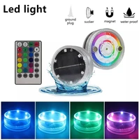 solar led diving light remote control floating light waterproof garden decoration underground light swimming pool wall light