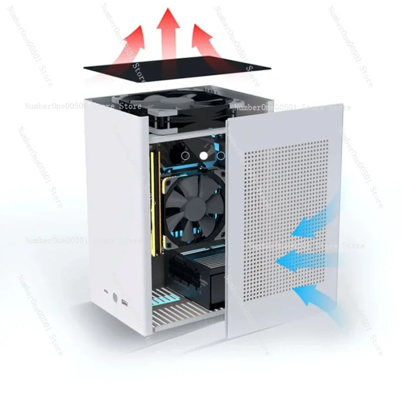 Фото Портативный корпус SGPC K39pro Exclusive Display A4, полностью алюминиевый, ITXmini Mini SFX, малогабаритный №4