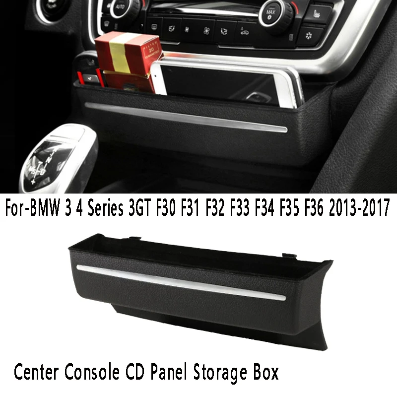 Car Storage Box Center Console CD Panel Storage Box For-BMW 3 4 Series 3GT F30 F31 F32 F33 F34 F35 F36 2013-2017