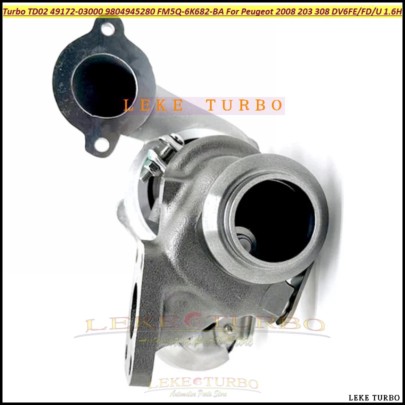 Фото Турбокомпрессор TD02L 9804945280 49172-03000 для Citroen Berlingo C3 DS3, Peugeot 2008 203 308 SW Partner DV6FE DV6FD DV6FDU 1.6 HDi №3