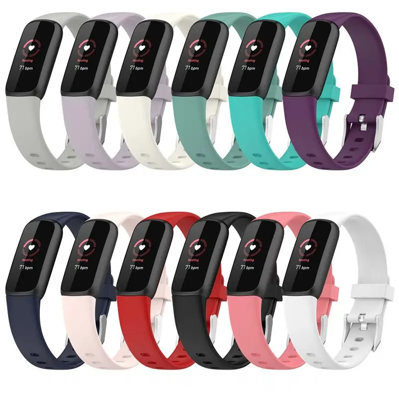 

Soft Silicone Bracelet for Fitbit Luxe Wrist Strap Replacement Wristband For Fit bit Luxe Waterproof Sport Watchband Accessories