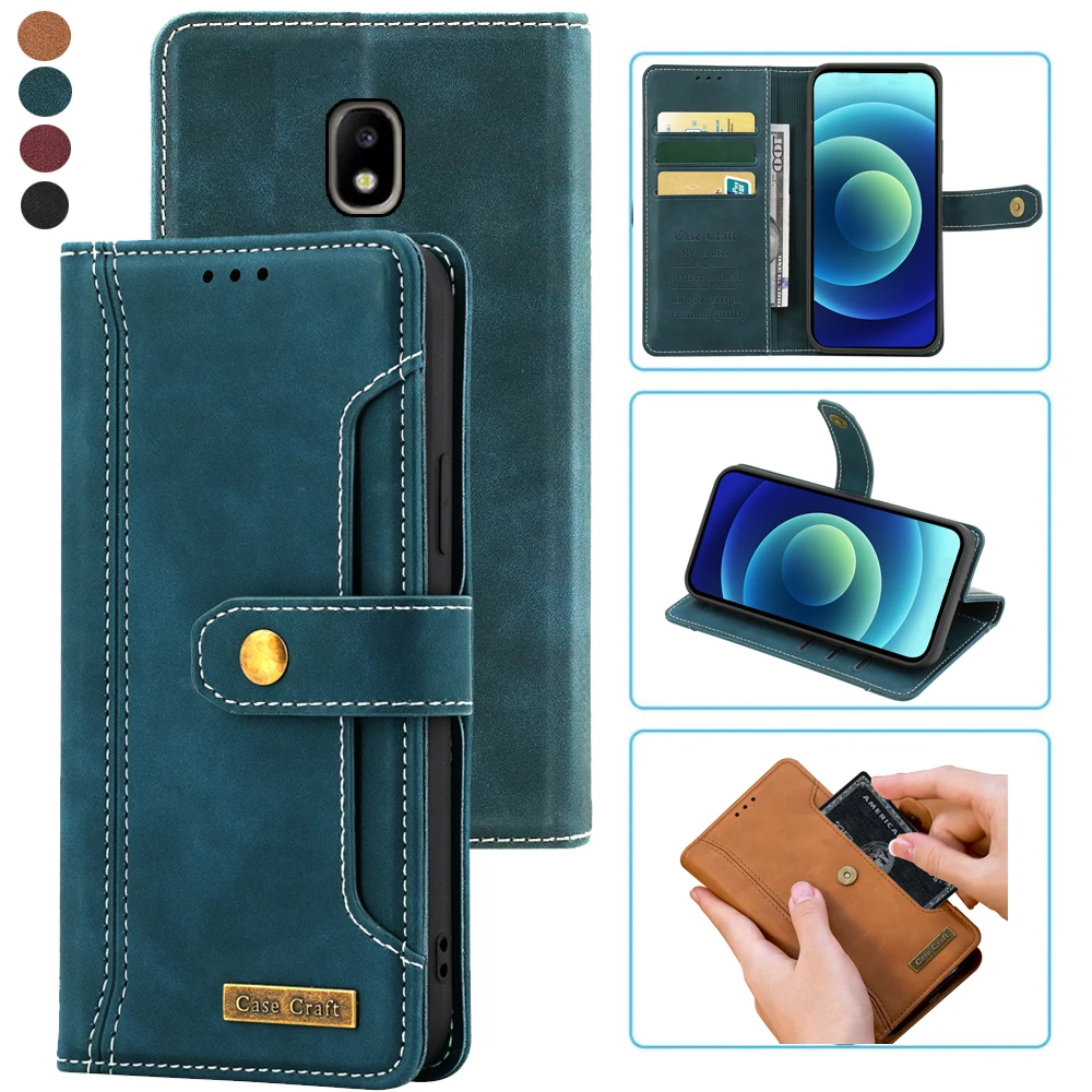 

Samsung Galaxy J3 Pro/J3 2017 Case Notebook Style Card Case Leather Wallet Flip Cover For Samsung J330 Luxury Cover Stand Card