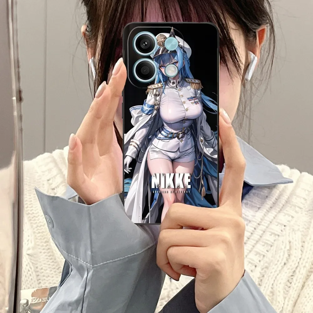 Чехол для мобильного телефона Goddess NIKKE Helm Xiaomi Redmi Note 13 12 11 10 9 8 7 6 S A Pro Lite Plus 5G черный