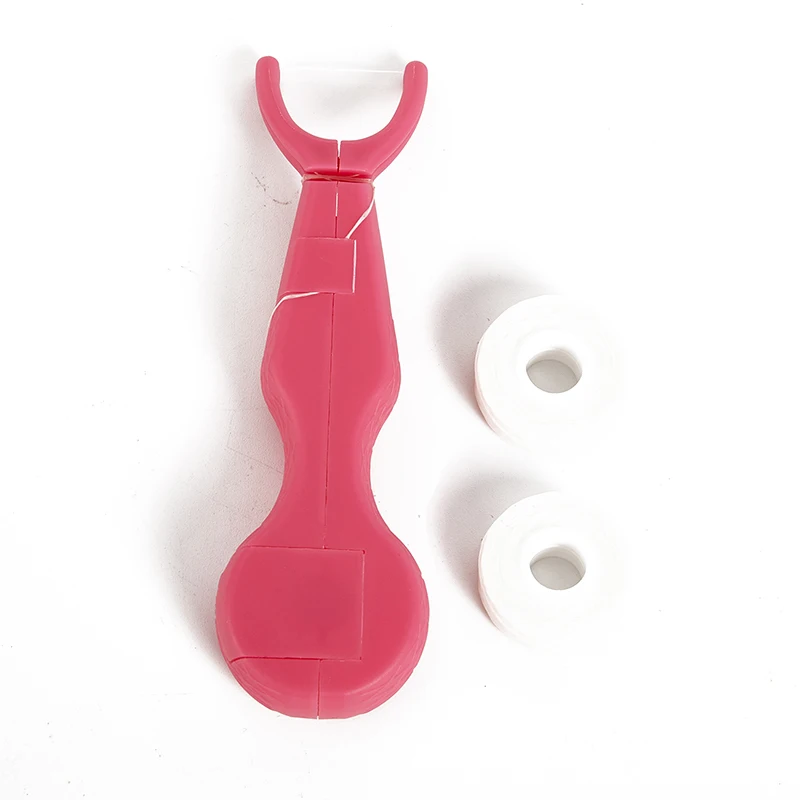 2 в 1 60 м ультра тонкий плоский провод микро воск мятный стоматологический Флоссер