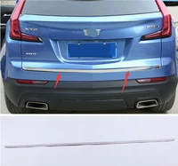 for cadillac xt4 2019 2020 2021 2022 stainless steel rear tailgate trunk door decoration strip cover trim fit