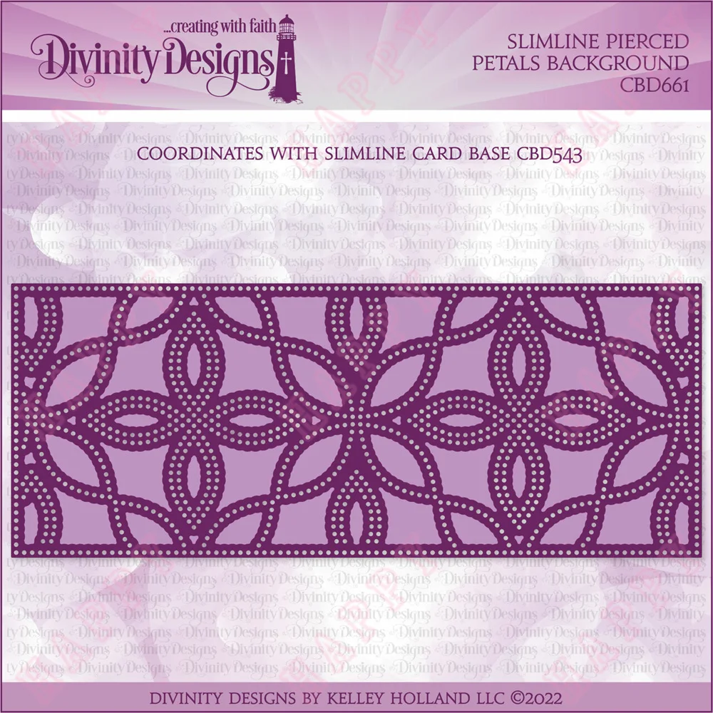

2022 Hot New Slimline Pierced Petals Background Cutting Die Scrapbook Diary Diy Decoration Embossing Template Greeting Card Mold