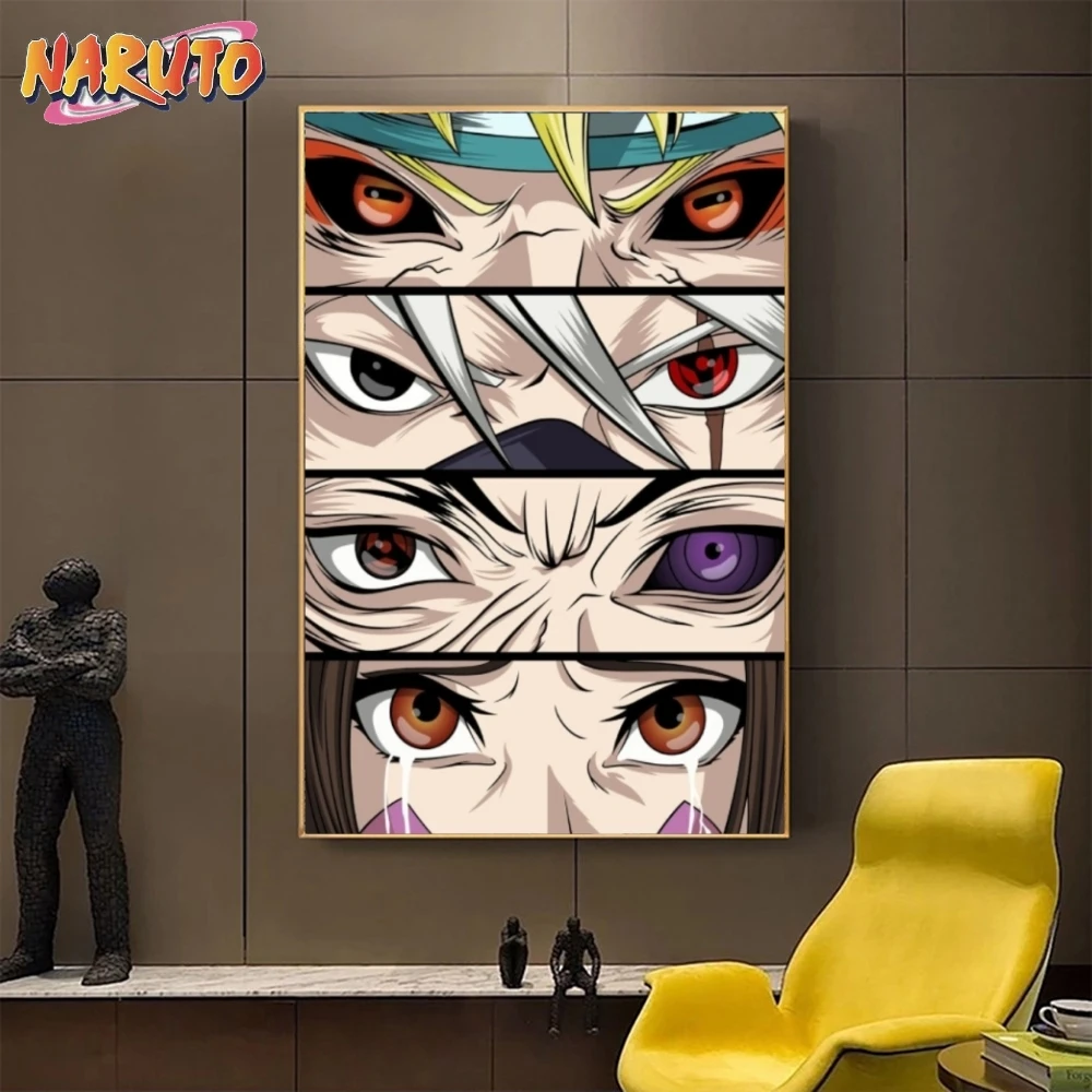 Картина на холсте Наруто Учиха Гай эстетичный плакат Настенная Наклейка Модульная картина для гостиной спальни фон украшение подарок