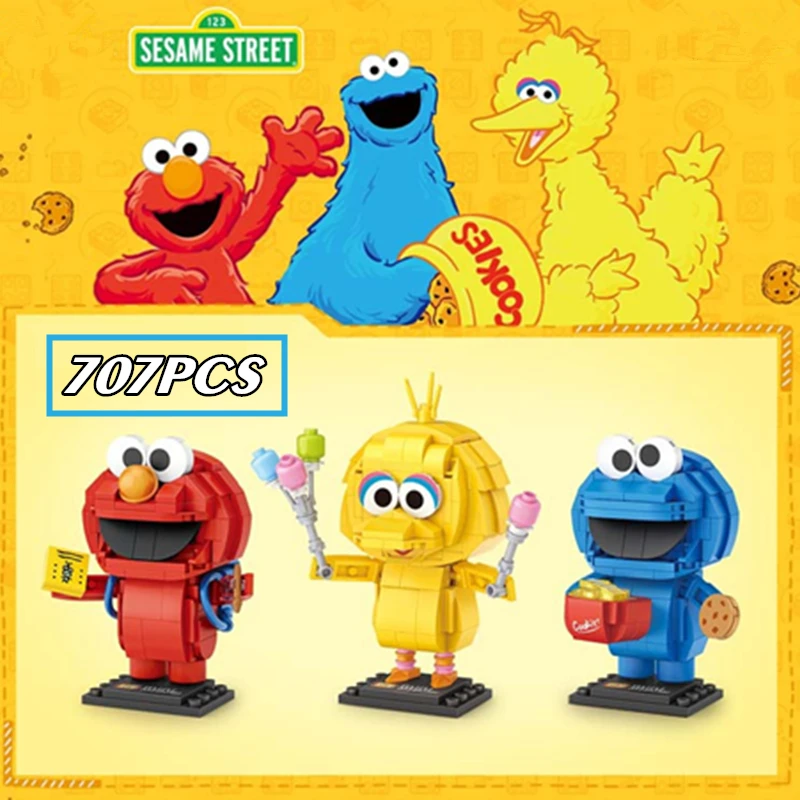 

707 шт., Детский конструктор «уличный вид», 123