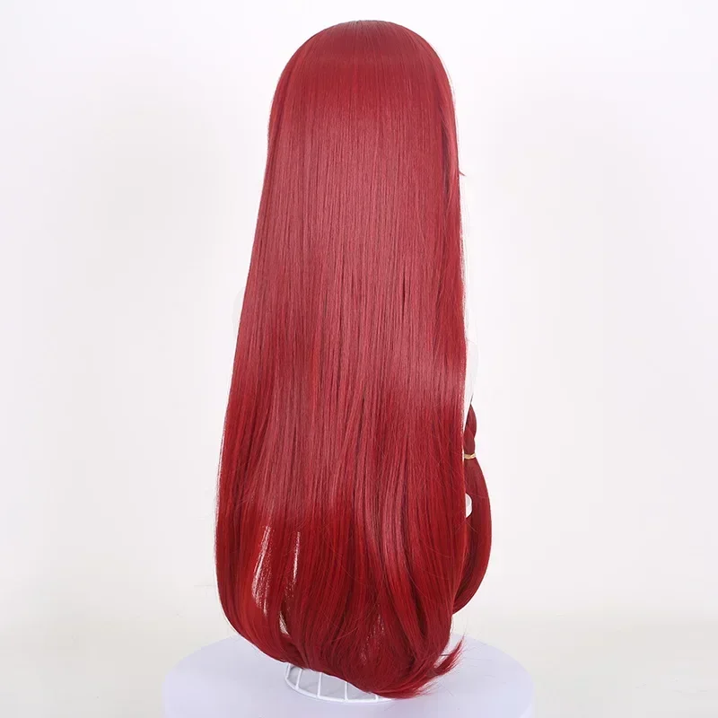 В наличии аниме Genshin Impact Chasca косплей парик длинные темно-красные волосы Хэллоуин