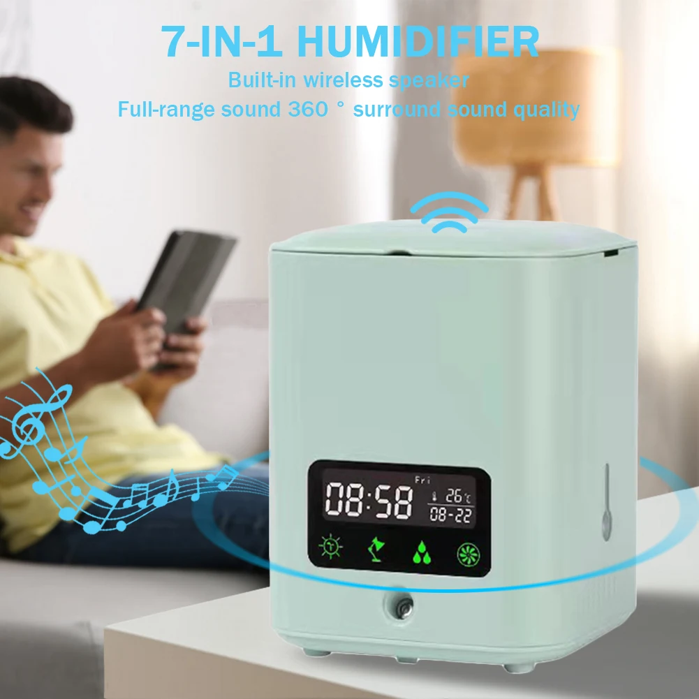 

Smart Planter Multifunctional Automatic Hydroponics System with LED Desk Lamp Humidifier USB Rechargeable Gardening Supplies