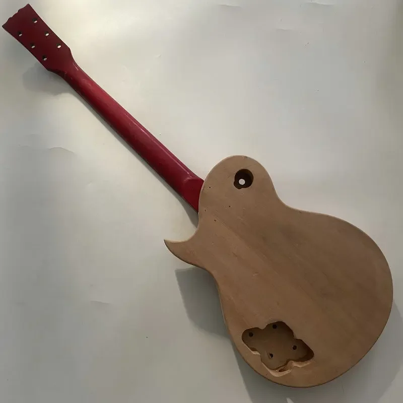 CN338CB338 Наборы гитар DIY L P Корпус из цельного красного дерева HH Звукосниматели 22