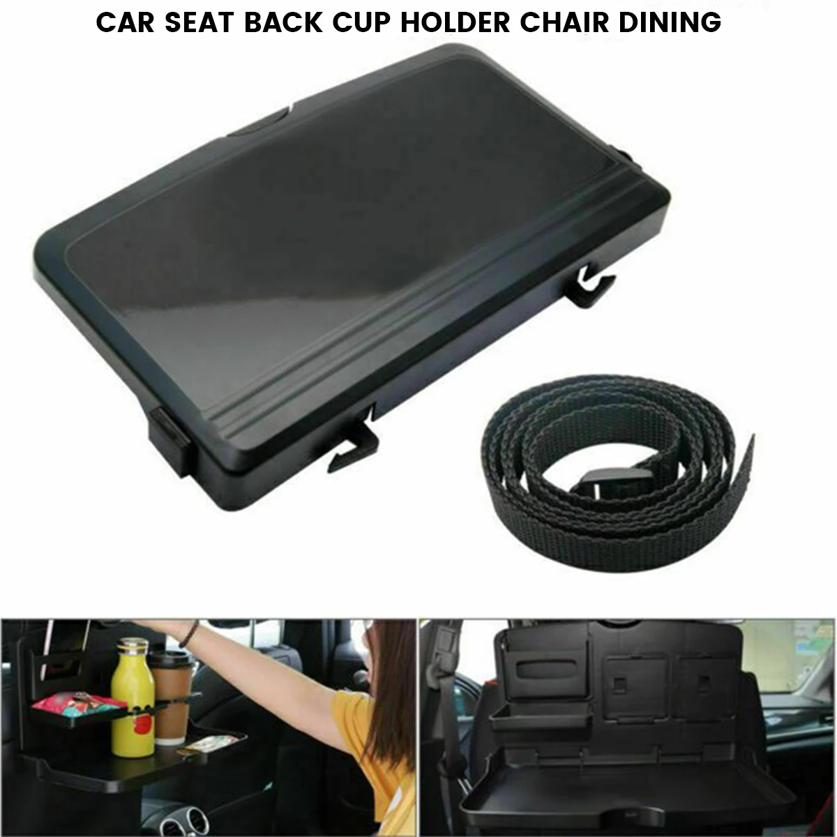 

Car Folding Table Universal Car Bracket for Food Tray Drink Black Holder Auto Back Seat Table Tray Phone Holder Car Accessories