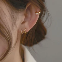 modoma vintage luxury sterling silver 925 piercing earrings for women modern fashion wedding jewelry 2022 elegant hoop earrings