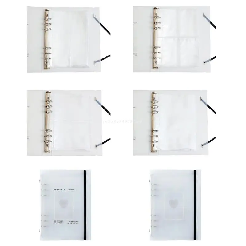 

Mini Photo Album 3inch Binder Transparent Pockets Photocard Card Holder for ID Cards Collect Book Supplies