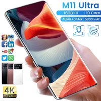 2022 smartphone new m11 ultra android12 mobile phone 16gb1024gb 4g5g 7 3 network cellphone 4864mp 6800mah phone smartphone