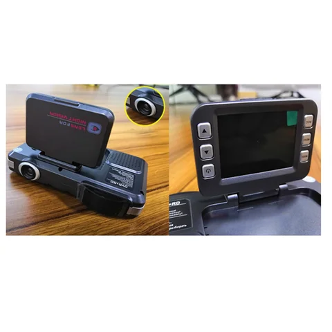 9V-24V 2 в 1 Автомобильный радар DVR Антирадарный детектор 12 языков Видеорегистратор для вождения Видеокамера с обнаружением потока видеорегистратора