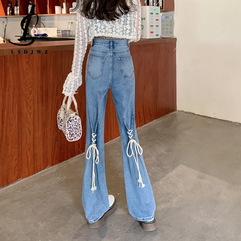 Female Clothing Streetwear Korean Fashion Straight Leg Jeans Woman High Waist Vintage Jeans Women 2022 Denim Women's Pants Y2k