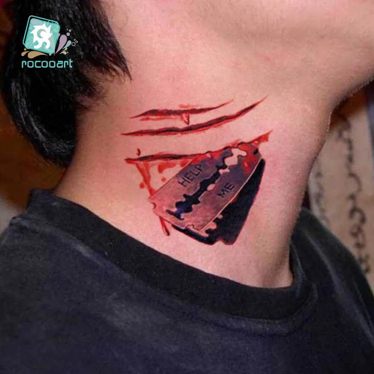 Временные тату-наклейки на Хэллоуин день мертвецов 5 шт. |