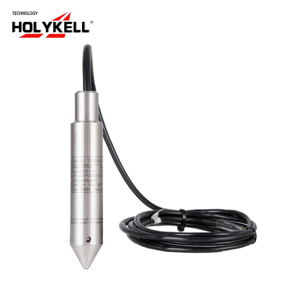 

Holykell HPT604 RS485 0-5v fuel level sensor digital water pressure sensor, HPT604-19-F-G-S10-E5-X